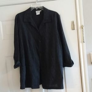 Hot Cotton Women's 65% Linen Blend Blouse Medium